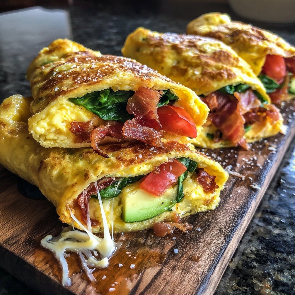 Keto Breakfast Egg Wraps
