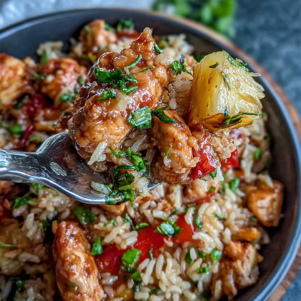 Pineapple Chicken And Rice One Pot