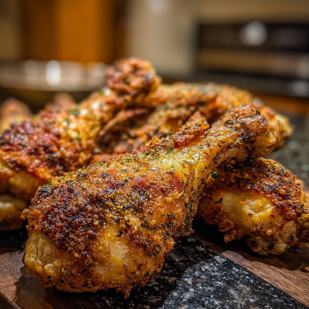 Crispy Oven Baked Chicken Drumsticks