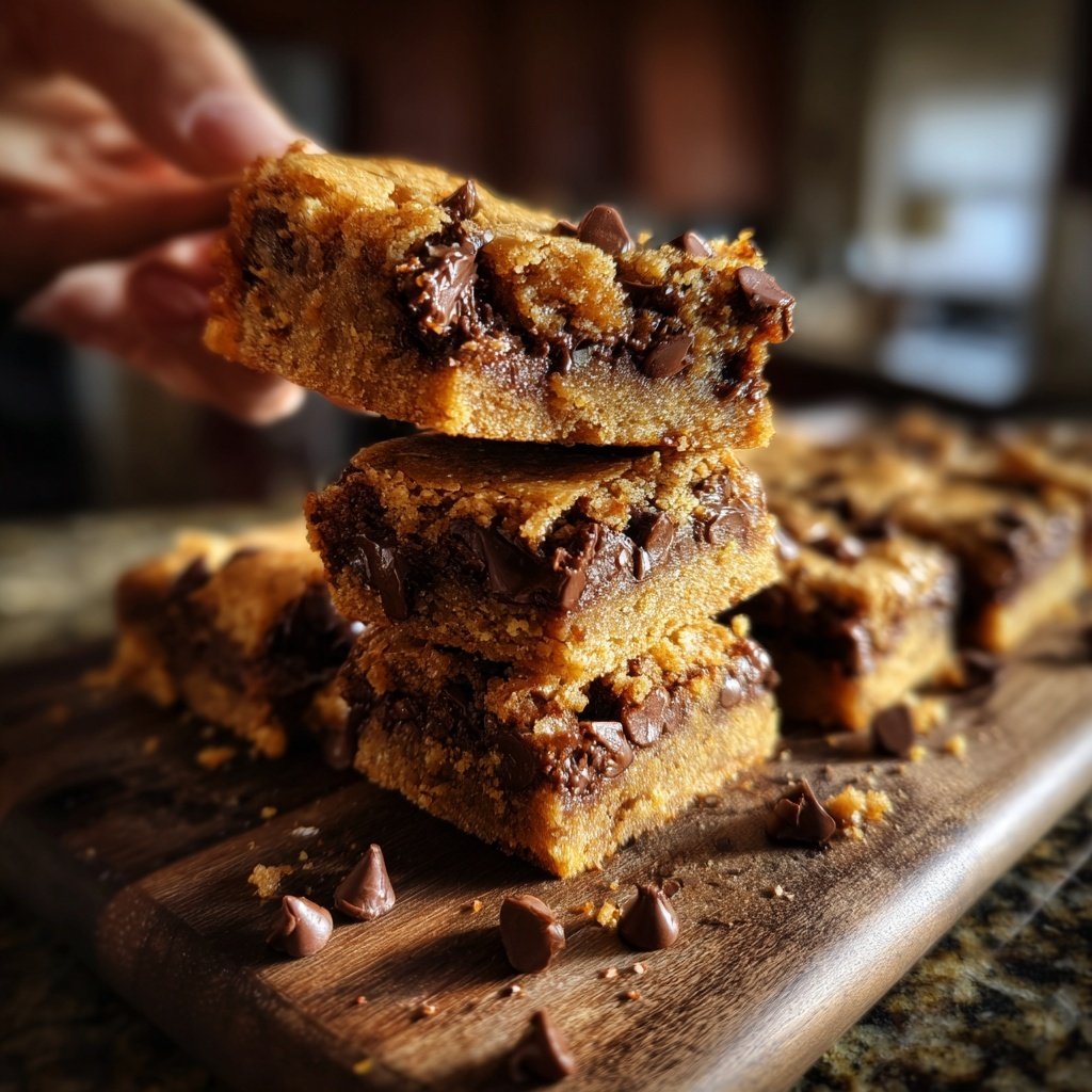 Brownie Mix Chocolate Chip Blondies