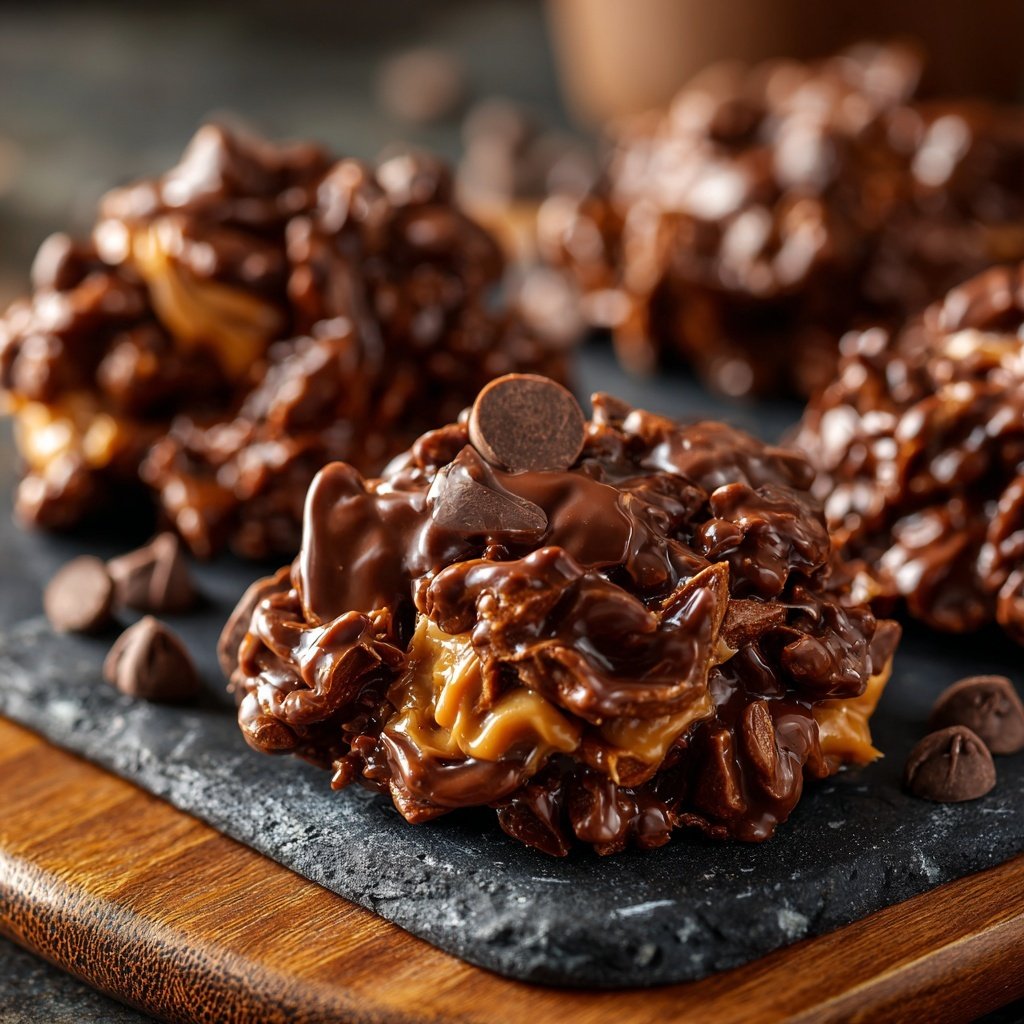 Chocolate Peanut Butter Date Clusters