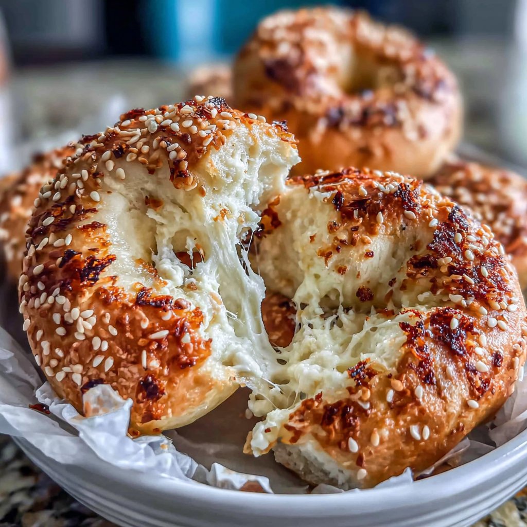 Air Fryer Yogurt Bagels