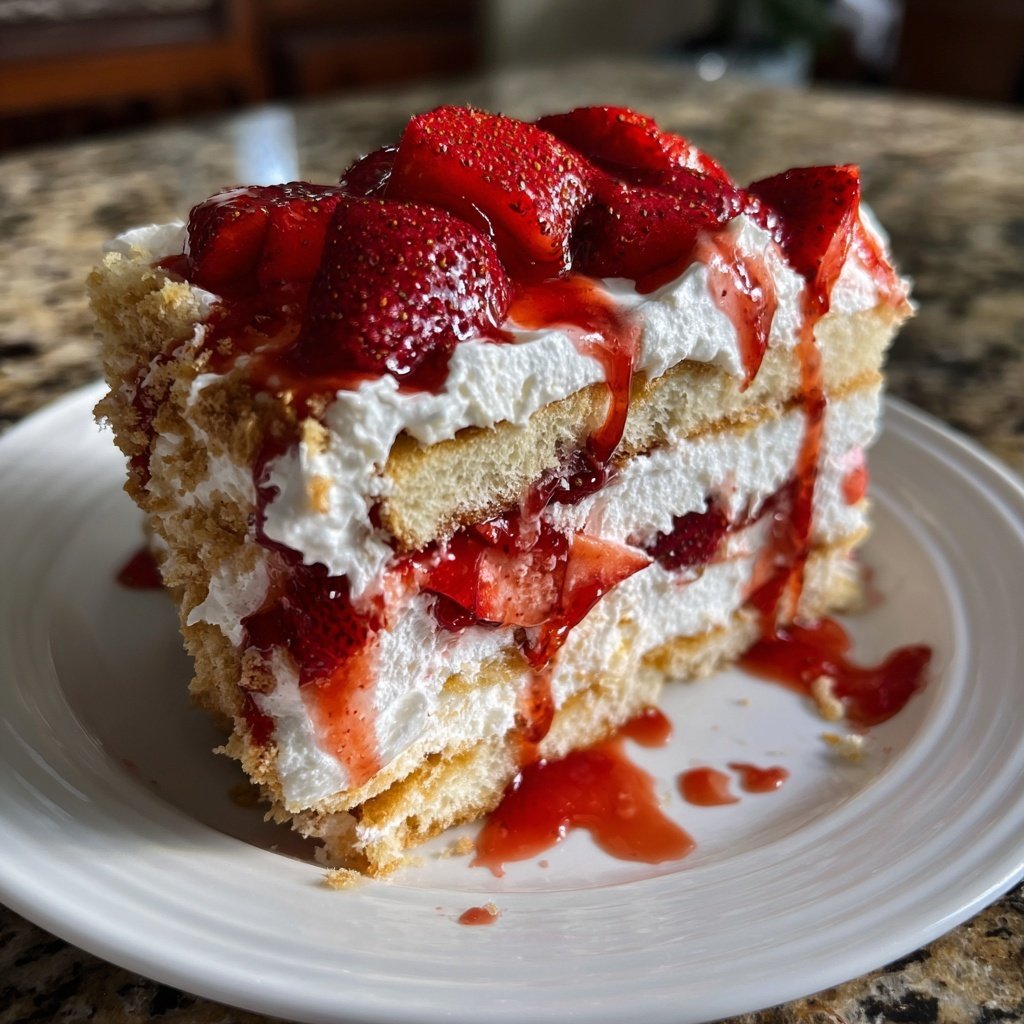 Strawberry Shortcake Icebox Cake