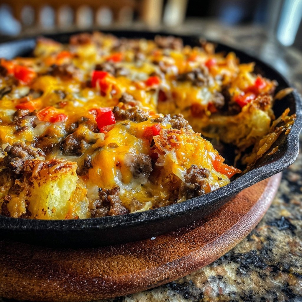 Ground Beef And Potato Skillet
