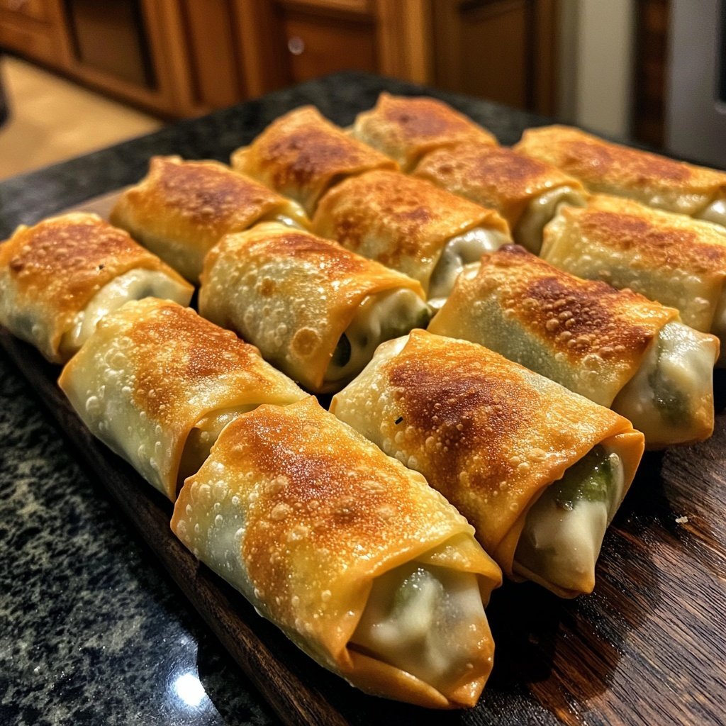 Tasty Finger Food Mini Jalapeno Popper Egg Rolls